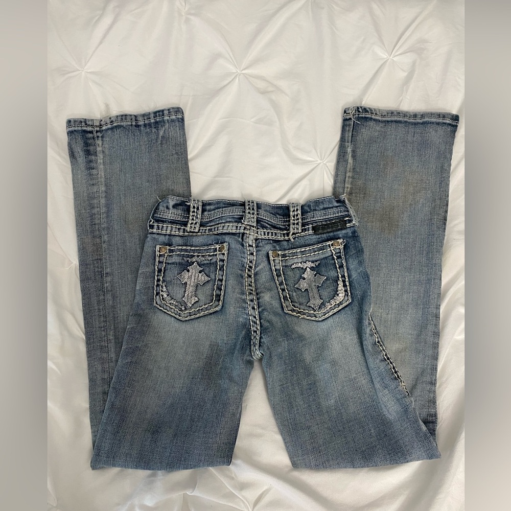 Girls Cowgirl Tuff Cross Jeans Size 11
